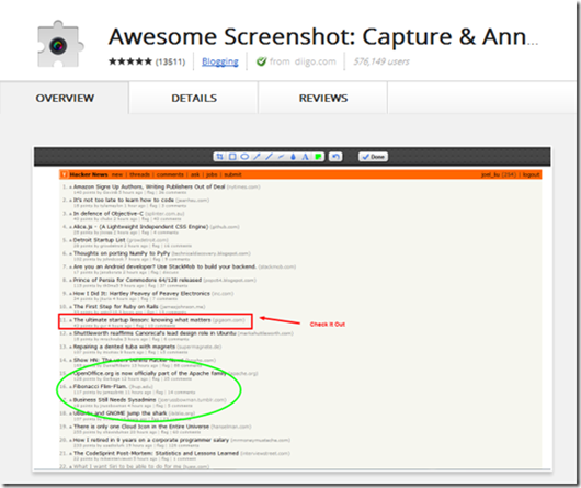 awesome screenshot chrome app
